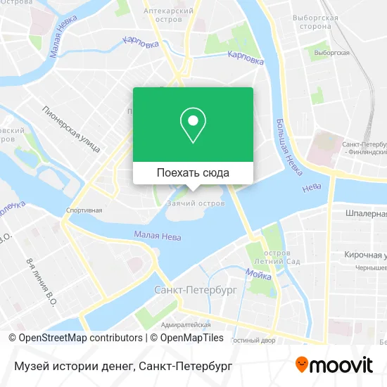 Карта Музей истории денег