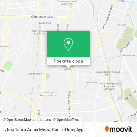 Карта Дом Танго Анны Миро