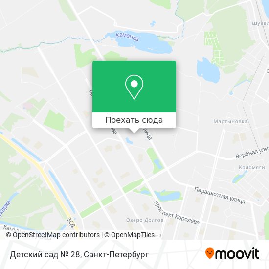 Карта Детский сад № 28