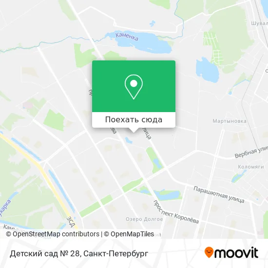 Карта Детский сад № 28