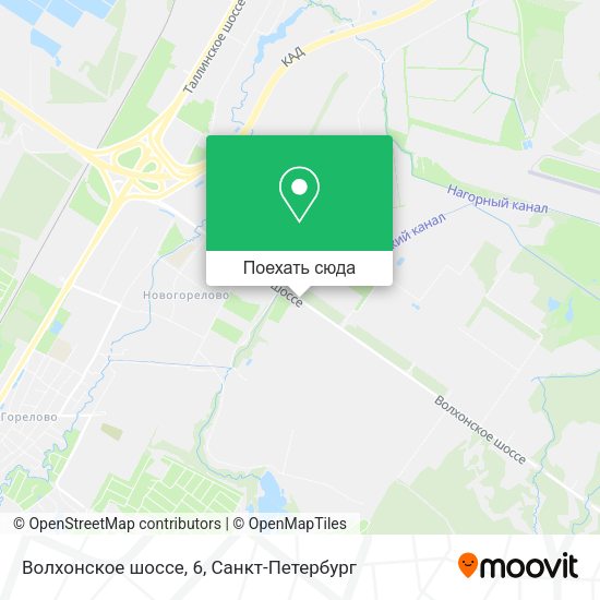 Карта Волхонское шоссе, 6