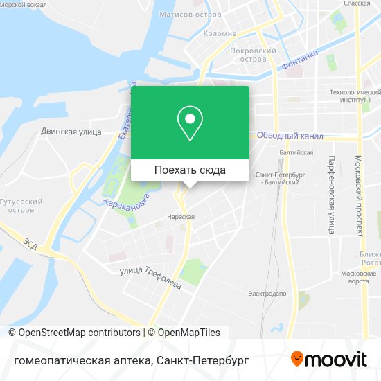 Карта гомеопатическая аптека