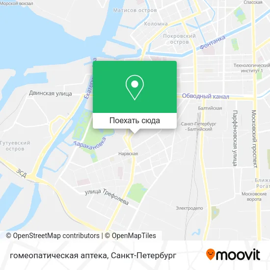 Карта гомеопатическая аптека