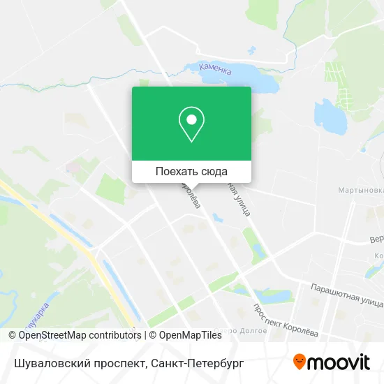 Карта Шуваловский проспект
