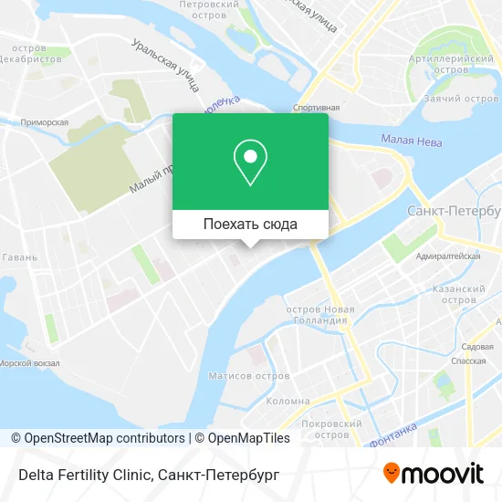 Карта Delta Fertility Clinic