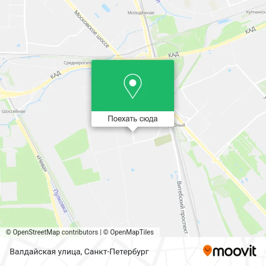 Карта Валдайская улица