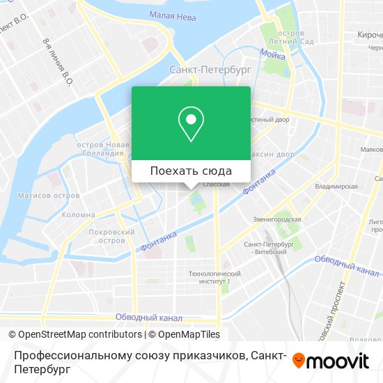 Карта Профессиональному союзу приказчиков