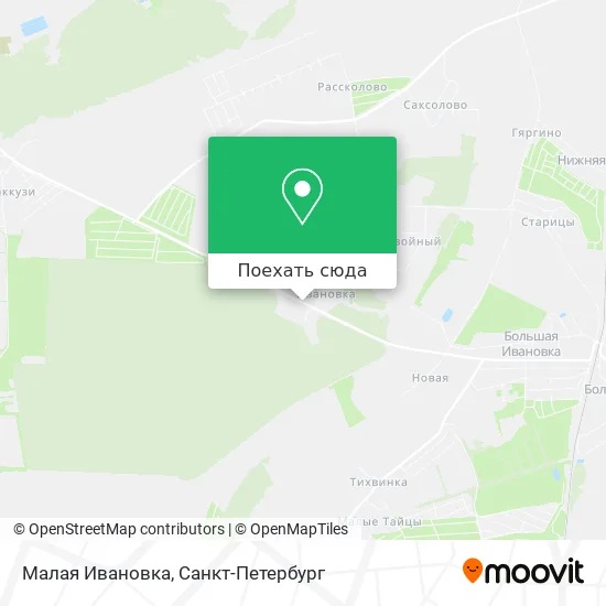 Карта Малая Ивановка