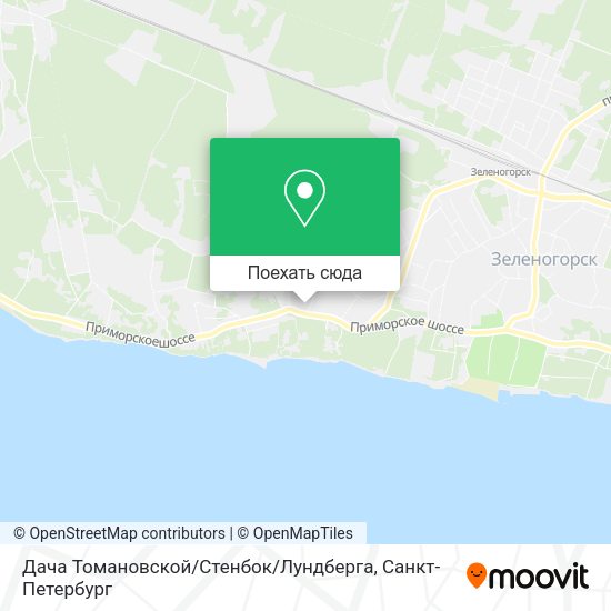 Карта Дача Томановской / Стенбок / Лундберга