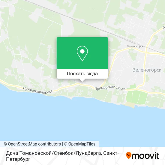 Карта Дача Томановской / Стенбок / Лундберга