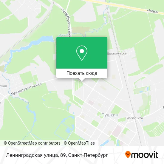 Карта Ленинградская улица, 89
