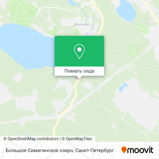 Карта Большое Симагинское озеро