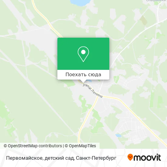 Карта Первомайское, детский сад