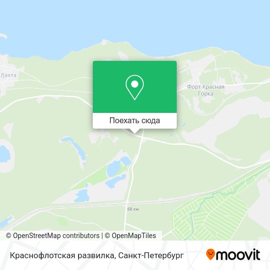 Карта Краснофлотская развилка