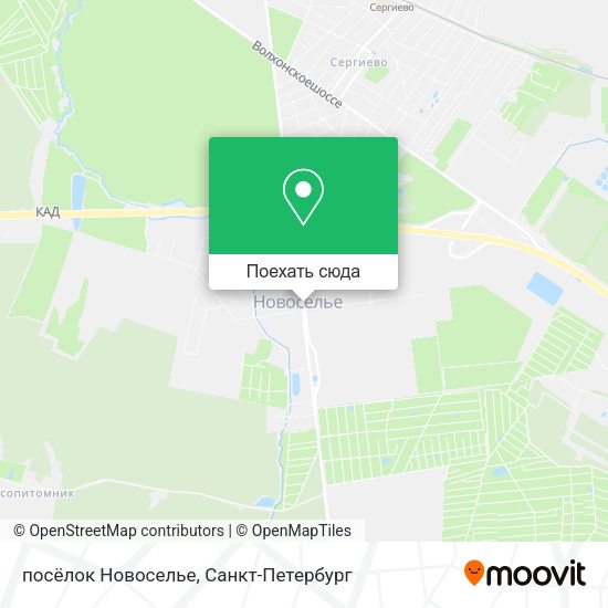 Карта посёлок Новоселье