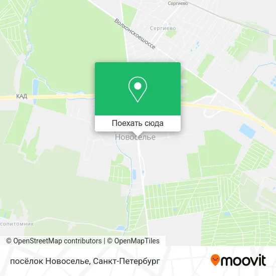 Карта посёлок Новоселье