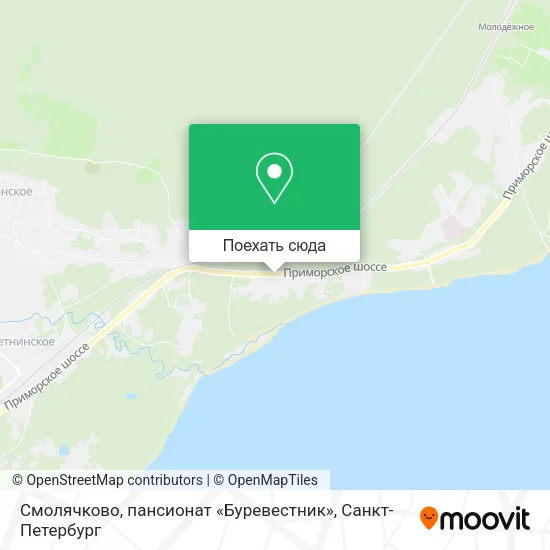 Карта Смолячково, пансионат «Буревестник»
