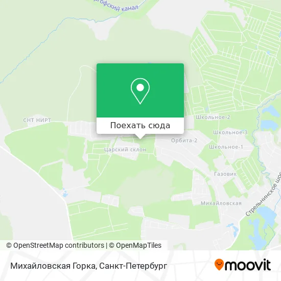 Карта Михайловская Горка