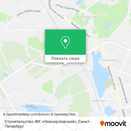 Карта Строительство ЖК «Новоорловский»