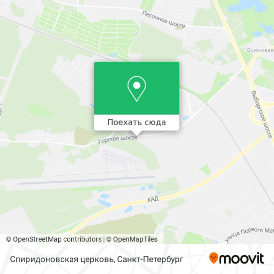 Карта Спиридоновская церковь