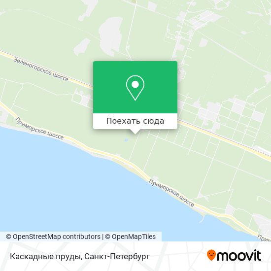 Карта Каскадные пруды