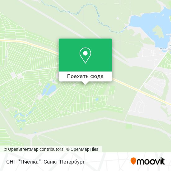 Карта СНТ ""Пчелка""