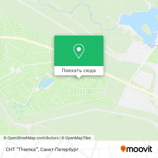 Карта СНТ ""Пчелка""