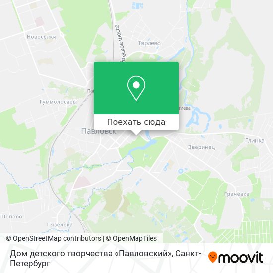 Карта Дом детского творчества «Павловский»