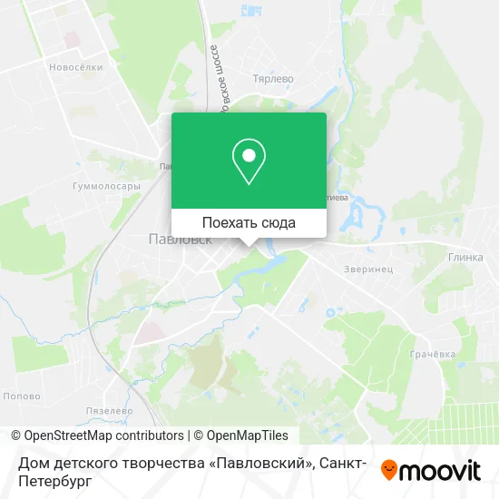 Карта Дом детского творчества «Павловский»