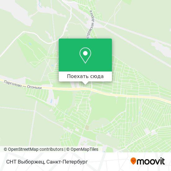 Карта СНТ Выборжец