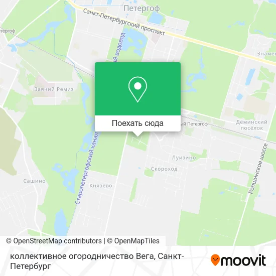 Карта коллективное огородничество Вега