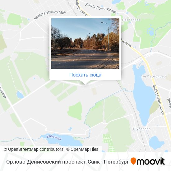 Карта Орлово-Денисовский проспект