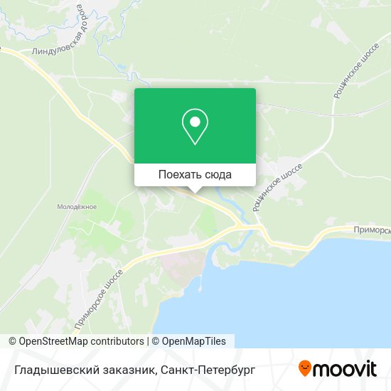 Карта Гладышевский заказник