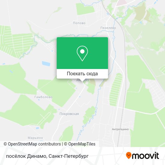 Карта посёлок Динамо