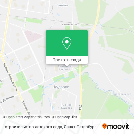 Карта строительство детского сада