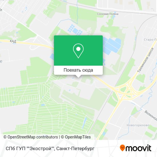 Карта СПб ГУП ""Экострой""