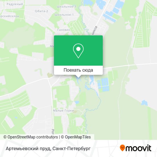 Карта Артемьевский пруд