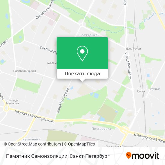 Карта Памятник Самоизоляции
