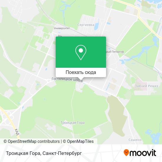 Карта Троицкая Гора