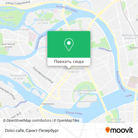 Карта Dolci cafe
