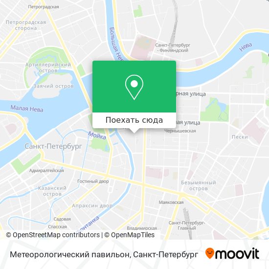 Карта Метеорологический павильон