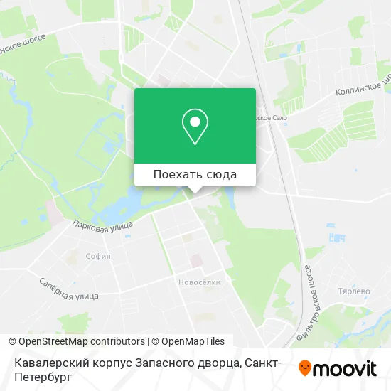 Карта Кавалерский корпус Запасного дворца