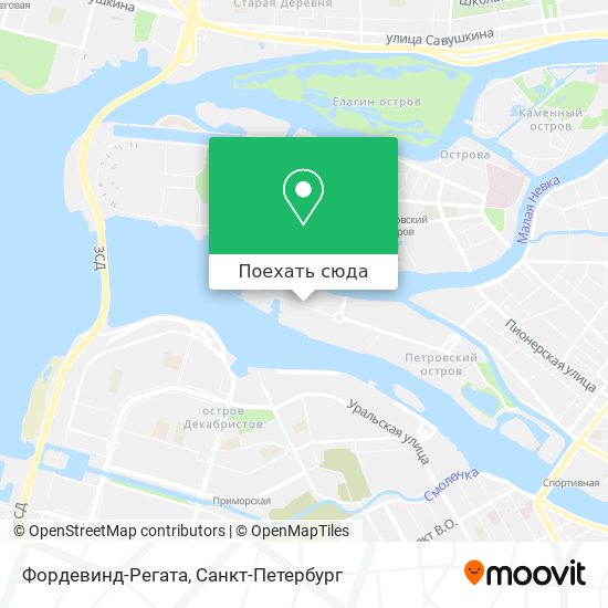 Карта Фордевинд-Регата