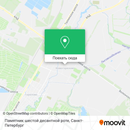Карта Памятник шестой десантной роте