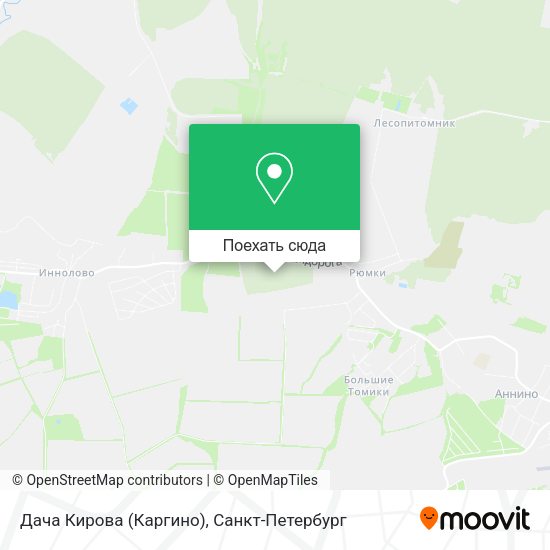 Карта Дача Кирова (Каргино)