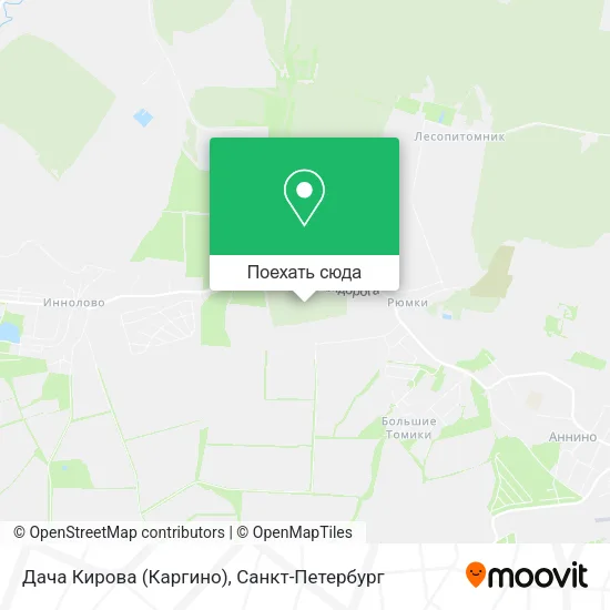 Карта Дача Кирова (Каргино)