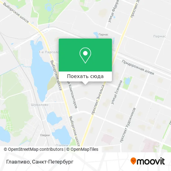 Карта Главпиво