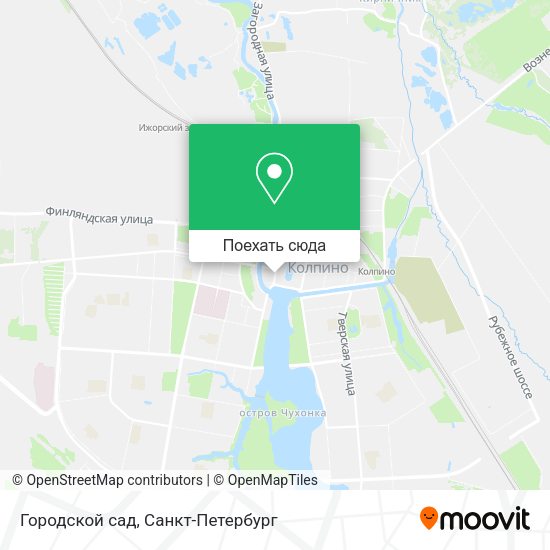 Карта Городской сад