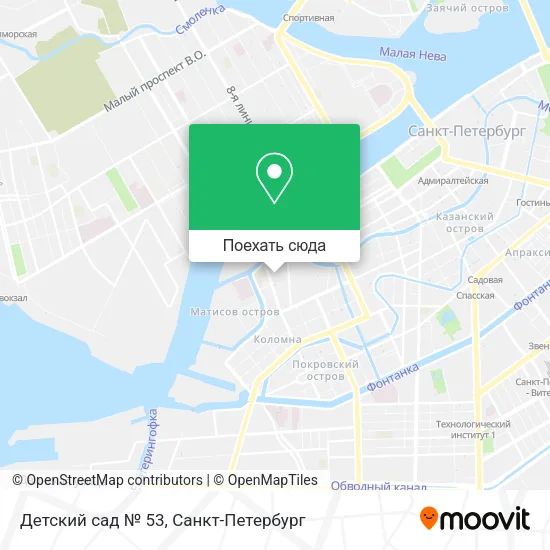 Карта Детский сад № 53