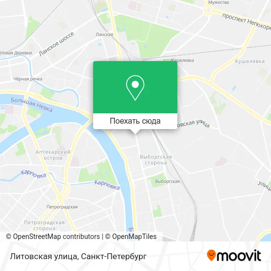 Карта Литовская улица
